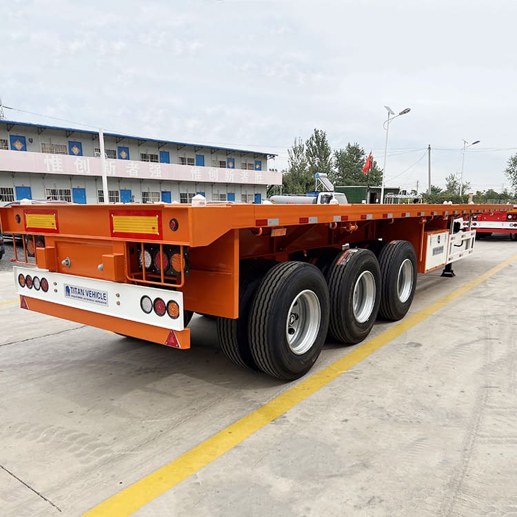 12 Metre 3 Axle Flatbed Semi Truck Trailer