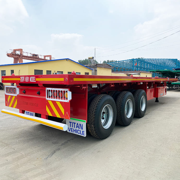 3 Axle 40Ft Flatbed Semi Trailer