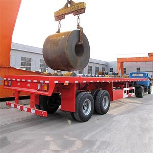 40 Feet Flatbed Trailer with Bogie Suspension