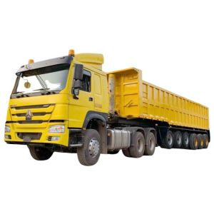 6 Axle 45 CBM End Dump Semi Trailer