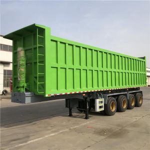 4 Axle 40 Cubic Semi Dump Trailer