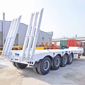 4 Axle Semi Lowbed Truck Trailer