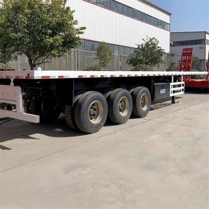40Ft Flatbed Tri Axle Trailer