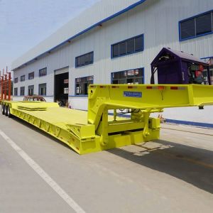 3 Axles 55 Ton Lowboy Gooseneck Trailer 