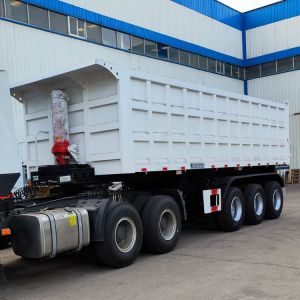 3 Axle 60 Ton Heavy Duty Semi Dump Trailers