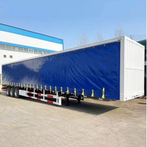 3 Axle Curtain Side Semi Trailer 