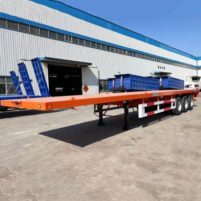 40Ft 3 Axle Truck Trailer Flatbed 