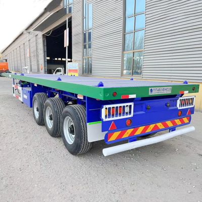 40 Foot Tri Axle Flat Top Semi Trailer
