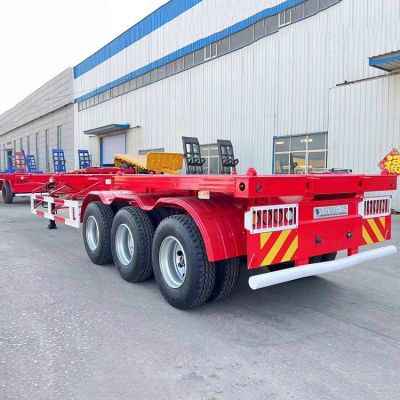 Tri Axle 40Ft Skeletal Container Carrier Trailer