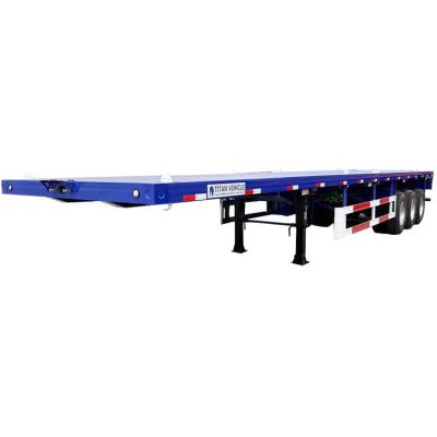40 Foot Tri Axle Flatbed Semi Trailer 