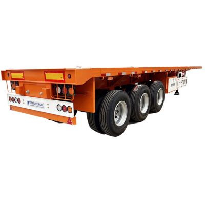 Cheap 3 Axle 40 Feet Flatbed Trailer