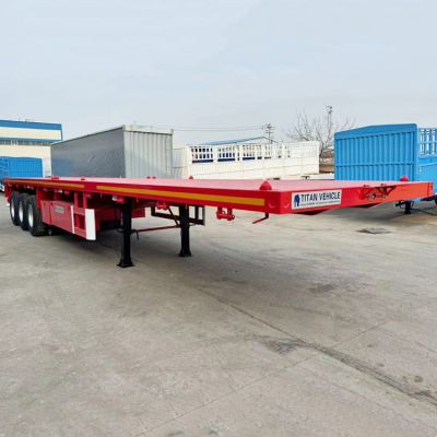 3 Axle 40 Ft Flat Deck Trailer