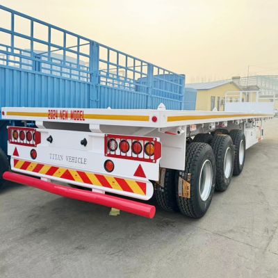 New Tri Axle 40 Ft Flat Bed Trailer