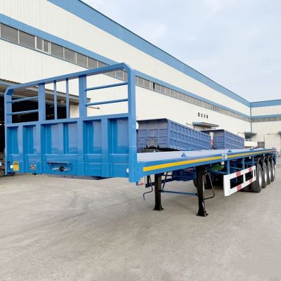 4 Axle Flat Bed Semi Trailer