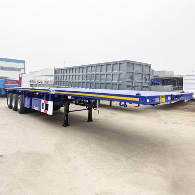 3 Axle Flatbed Semi Truck Trailer