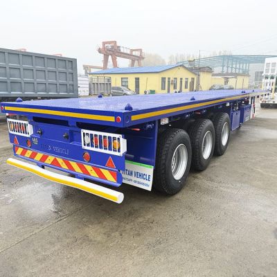 Triple Axle Flatbed Semi Truck Trailer