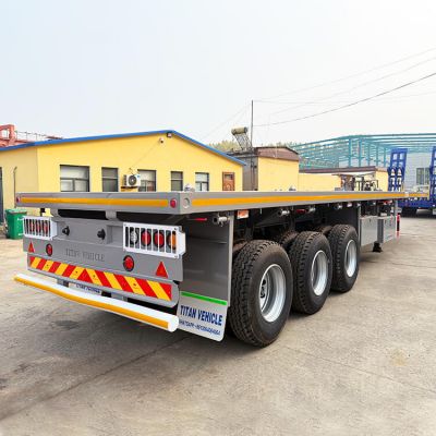 3 Axle 40ft Semi Flat Bed Trailers