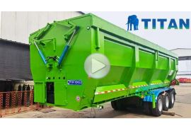 crawler-type tipper dump box trailer