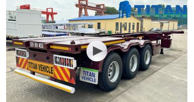 40 Foot Tri Axle Chassis Trailer will be sent to Congo